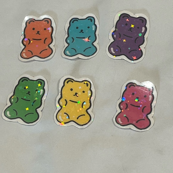 Gummy, bear, holographic stickers - Picture 2 of 2